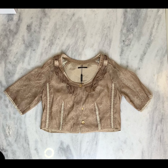 Elie Tahari Caressa Silk and Lace Jacket - Picture 3 of 15